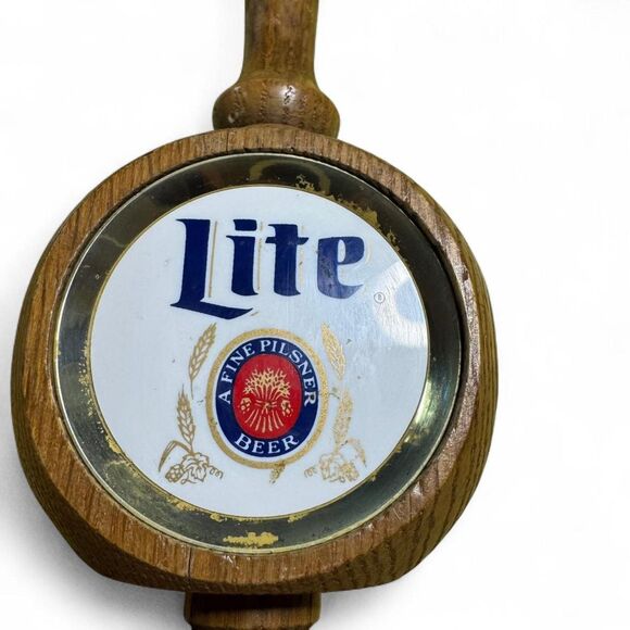 VTG Miller Lite Beer Tap Handle Fine Pilsner Breweriana Barware - Picture 3 of 8